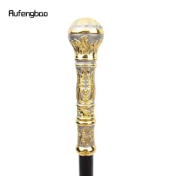 Golden Grey Luxury Round Handle Fashion Stick for Party Decorative Walking Cane Performance stage Cane 93cm