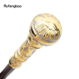 Golden Grey Luxury Round Handle Fashion Stick for Party Decorative Walking Cane Performance stage Cane 93cm