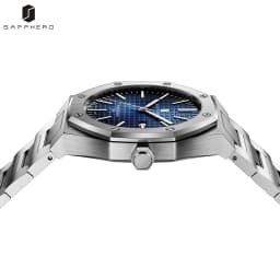 SAPPHERO Men's Quartz Watch Japan Movement Analog Wristwatch Stainless Steel Case Date Display 50M Waterproof Business Casual Fashion Luxury Dress Sport Watch for Men Classic Casual Daily Wear Office Work Travel Birthday Anniversary Holiday Gift