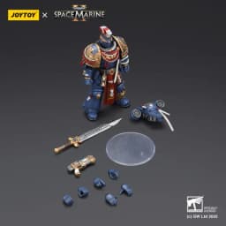 JOYTOY Warhammer 40K Ultramarines Relic Primus Armour with Plasma Pistol and Combat Blade 1:18 Collection Gift for Adults