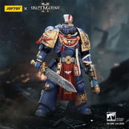 JOYTOY Warhammer 40K Ultramarines Relic Primus Armour with Plasma Pistol and Combat Blade 1:18 Collection Gift for Adults