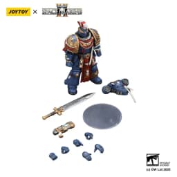 JOYTOY Warhammer 40K Ultramarines Relic Primus Armour with Plasma Pistol and Combat Blade 1:18 Collection Gift for Adults