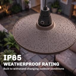 1500W Electric Patio Heater with Remote Control for Patios, Black