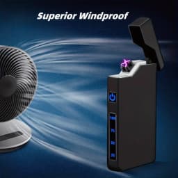 1pc Windproof Electric Arc Lighter with Japanese Sunset Design, Metal Shell, Battery Indicator, Type-C Charging, Dual Arc, Gift Box Packaging, Power-Off Protection, Outdoor Survival Gear, High Altitude Compatible, Valentine's Day Gift, Christmas Gift