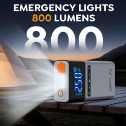 9500A Portable Car Charger, Jump Starter, Rechargeable Battery, Car Battery Launcher, Restoration Item Emergency Starter With Air Compressor Portable Car Battery Booster With 150PSI Auto-Stop Tire Inflator 10.0L Diesel