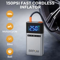 9500A Portable Car Charger, Jump Starter, Rechargeable Battery, Car Battery Launcher, Restoration Item Emergency Starter With Air Compressor Portable Car Battery Booster With 150PSI Auto-Stop Tire Inflator 10.0L Diesel