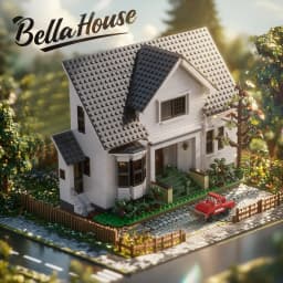 Bella House Building Block Set Romance Film Architecture Manor Model Toys Creative Home Decoration Desktop Ornament Gifts for Adult Fans