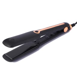Professional Straightening Brush, Curling Iron and Two-in-One Titanium Plate Straightener with LCD Temperature Display, Suitable for Home Use and Salons.