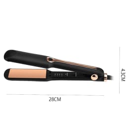 Professional Straightening Brush, Curling Iron and Two-in-One Titanium Plate Straightener with LCD Temperature Display, Suitable for Home Use and Salons.