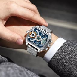 POEDAGAR Top Luxury Digital Men's Watches Stainless Steel Mesh Waterproof Date Week Quartz Man Wristwatch LED Electronic Fashion Sports Men Clock Reloj