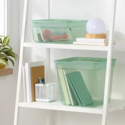 Emerald Green Modular Storage Medium Organizer Rack for Home Office Space Saving Design with Multiple Compartments