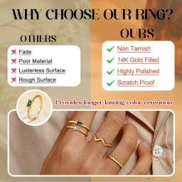 10Pcs 14K Gold Plated Stacking Rings for Women Simple Dainty Stackable Knuckle Thumb Rings Heart CZ Opal Rings Plain Band Size 5-11