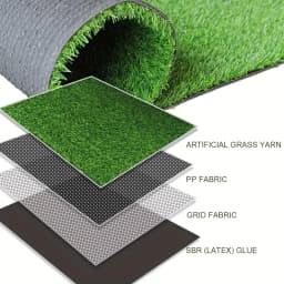 Artificial Turf Mats Suitable for Golf Greens, Patios, and Balconies—Featuring a Non-Slip Backing and Drainage Holes; an Ideal DIY Outdoor Artificial Grass Solution