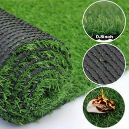 Artificial Turf Mats Suitable for Golf Greens, Patios, and Balconies—Featuring a Non-Slip Backing and Drainage Holes; an Ideal DIY Outdoor Artificial Grass Solution