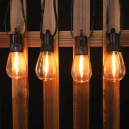 ST38 64FT 15LEDs Retro Waterdrop Bulb String Lights Warm Light Outdoor Patio Party Garden Decor Lamp