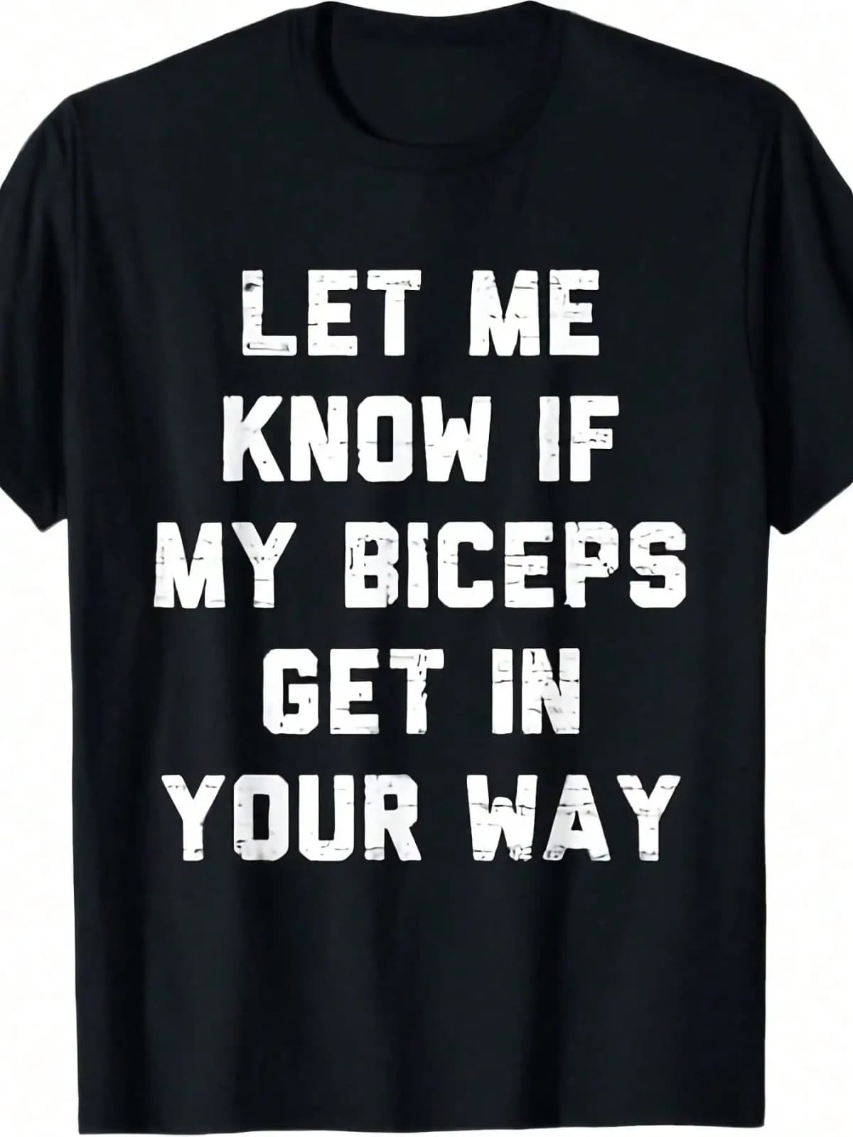 Oversize Retro Gym Funny Let Me Know If My Biceps Get In Your Way T Shirt Summer Outfits For Women Going Out Outfit