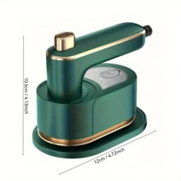 mini Clothes Steamer Iron Steamer 2 in 1 Rotatable 180 Degrees Handheld Steam Iron (Green)