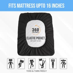 Premium Quilted Waterproof Mattress Protector Pad Soft Breathable Noiseless Bed Cover Elastic Fitted Sheet 16 Inch Deep Pocket Washable Mattress Topper for King Queen Size