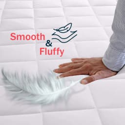 Premium Quilted Waterproof Mattress Protector Pad Soft Breathable Noiseless Bed Cover Elastic Fitted Sheet 16 Inch Deep Pocket Washable Mattress Topper for King Queen Size