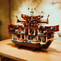3402pcs Floating Restaurant Building Blocks Sets Diy Assembly Creative Particle Model Exquisite Desktop Ornament Children BirthdayGifts