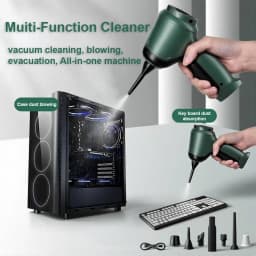 3-in-1 Cordless Handheld Vacuum Cleaner – High Power Suction, Air Pump & Blower for Car & Home, Long Battery Life, Pet Hair & Dust Cleaner with Multi Accessories