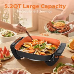 5.2QT Nonstick Frying Pan