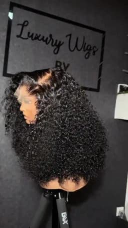 16-42Inches Deep Curly Wig 13x4 13x6 Transparent Lace Frontal Wigs Human Hair 200% Density Curl Lace Front Wig Brazilian Pre Plucked With Baby Hair Human Hair Wigs For Women Natural Black Color