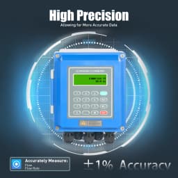 Tuf-2000b Host Ultrasonic Flowmeter Wide Pressure Us Standard Accuracy ±1%, Ts-2 Ultrasonic Transducer, Tm-1 Ultrasonic Transducer, Signal Cable, And 2 Steel Belts Storage Record