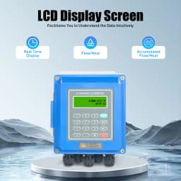 Tuf-2000b Host Ultrasonic Flowmeter Wide Pressure Us Standard Accuracy ±1%, Ts-2 Ultrasonic Transducer, Tm-1 Ultrasonic Transducer, Signal Cable, And 2 Steel Belts Storage Record