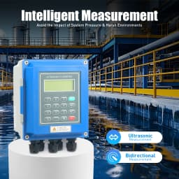 Tuf-2000b Host Ultrasonic Flowmeter Wide Pressure Us Standard Accuracy ±1%, Ts-2 Ultrasonic Transducer, Tm-1 Ultrasonic Transducer, Signal Cable, And 2 Steel Belts Storage Record