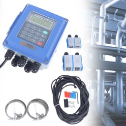 Tuf-2000b Host Ultrasonic Flowmeter Wide Pressure Us Standard Accuracy ±1%, Ts-2 Ultrasonic Transducer, Tm-1 Ultrasonic Transducer, Signal Cable, And 2 Steel Belts Storage Record