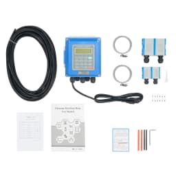 Tuf-2000b Host Ultrasonic Flowmeter Wide Pressure Us Standard Accuracy ±1%, Ts-2 Ultrasonic Transducer, Tm-1 Ultrasonic Transducer, Signal Cable, And 2 Steel Belts Storage Record