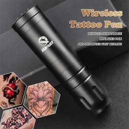 DQFART Express Free Shipping T1 3Colors Electric Wireless Tattoo Machine High-quality Long-lasting Tattoo Ink Tattoo Artists Body Art Creative Designs Tattoo Needles Supplies Accessories
