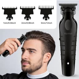 Original Zero‑Gap T‑Blade Replacement for Kemei KM‑2299 Hair Trimmer, Sharp Stainless Steel Cutter Head for Precise Hair Carving & Edge Trimming Barber Spare Parts Accessories
