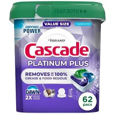 Dishwasher Detergent Pods Fresh Scent 9 Count Single Dose Grease Removing Capsules for Spot-Free Dishes