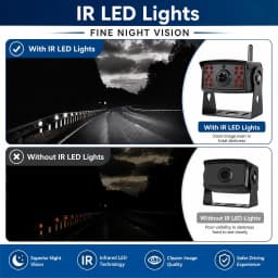2.5G WIFI Wireless Rear View Backup Camera Bus Van Truck RV Car Front Rear View Night Vision Vehicle Cam for IOS Android Phones