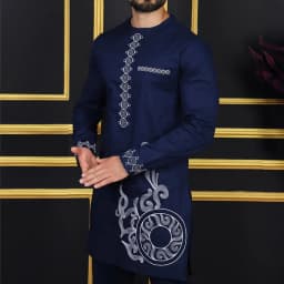 African Native Outfit Dashiki Male Pant Sets To Dress Luxury Designer Elegant Suits Clothes For Men New 2Pc Ethnic Abaya Costume