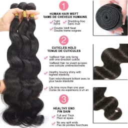 Peruvian Human Hair Bundles Body Wave 34 36 38 inch Virgin Human Hair 1 3 4 Bundles Women Sew In Quick Weave Raw Hair Extensions