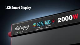 500W/800W Pure Sine Wave Power Inverter 12V DC to 110V/120V 1500W/2000W Peak AC Car Converter for Vehicles LED Screen Display, 2 AC Outlets,36W USB-C Charging Port, Car Plug Adapter for Truck, Home, Camping, Laptop, Trip
