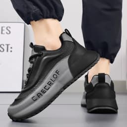 Men's Casual Basketball Shoes, Lace-Up Classic Color-Block Sneakers, Breathable Lightweight Comfort with Shock Absorption Wear Resistance, Suitable for All-Season Casual Daily Sports Wear, Athletic Leisure Running Shoes