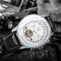 JARAGAR Fashion Tourbillon Automatic Mechanical Watch for Men Multifunctional Small Dials Sports Mens Watches Top Brand Luxury Business Wristwatches