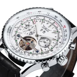 JARAGAR Fashion Tourbillon Automatic Mechanical Watch for Men Multifunctional Small Dials Sports Mens Watches Top Brand Luxury Business Wristwatches
