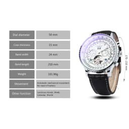 JARAGAR Fashion Tourbillon Automatic Mechanical Watch for Men Multifunctional Small Dials Sports Mens Watches Top Brand Luxury Business Wristwatches