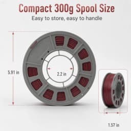 300g PETG Filament 1.75mm 3D Printer Filament Metallic Rose Gold Shiny Glossy Finish Mini Spool Heat Resistant Easy Printing