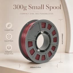 300g PETG Filament 1.75mm 3D Printer Filament Metallic Rose Gold Shiny Glossy Finish Mini Spool Heat Resistant Easy Printing