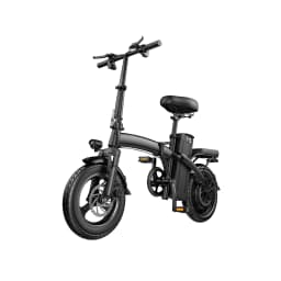Portable Foldable Adult Electric Bicycle 400W Motor 48V10Ah Battery 3‑Step Quick Fold Dual Disc Brake Anti‑Puncture Vacuum Tire Urban Commuter E‑Bike