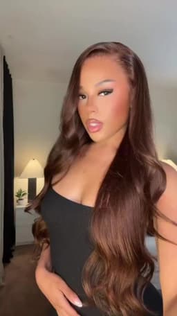 Chocolate Brown 40 Inches 200% Density 13x6 13x4 HD Transparent Lace Frontal Wig Dark Brown Human Hair Wigs #4 Body Wave Pre Plucked Brazilian Hair For Women