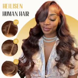 Chocolate Brown 40 Inches 200% Density 13x6 13x4 HD Transparent Lace Frontal Wig Dark Brown Human Hair Wigs #4 Body Wave Pre Plucked Brazilian Hair For Women