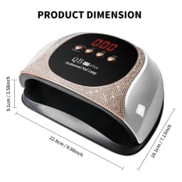 LIMEGIRL 57 UV LED Nail Dryer Professional Nail Lamp for UV Gel Nail Polish Curing Lamp with Timer Automatic Sensor Nail Salon Tool