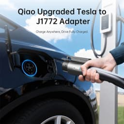 QIAO Q41 80A For Tesla NACS to Type 1 EV Charger Adapter electric vehicle nacs to j1772 EV Charging Converter for Tesla Standard  Compatible With Model 3 Y S X Fast Charge